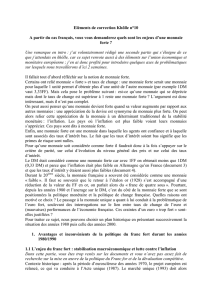 Eléments de correction Khôlle n°10 A partir du cas français, vous