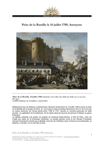 Prise de la Bastille le 14 juillet 1789, Anonyme