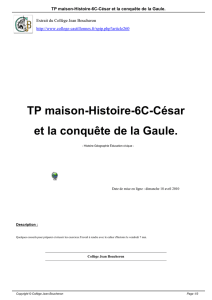 TP maison-Histoire-6C-César et la conquête de la Gaule.