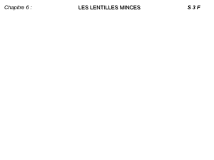 lentille mince