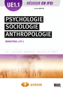 UE 1.1 - Psychologie, sociologie, anthropologie