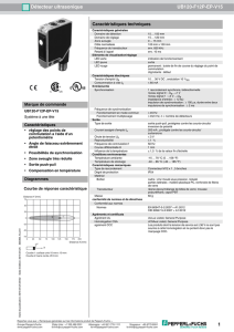 1 Détecteur ultrasonique UB120 F12P EP V15