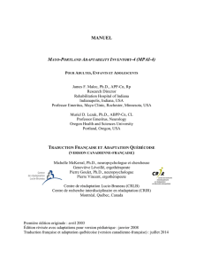 MPAI-4 - The Center For Outcome Measurement in Brain Injury