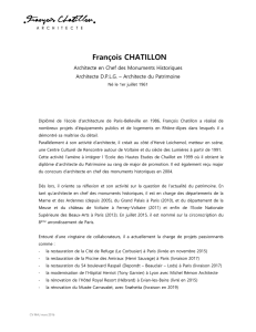 Télécharger CV - François Chatillon Architecte