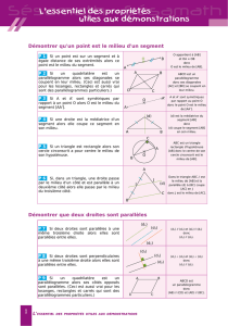 Démontrer qu`un point est le milieu d`un segment Démontrer que