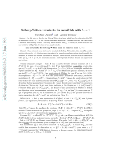 Seiberg-Witten invariants for manifolds with $ b_+= 1$