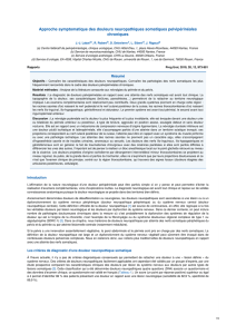 Douleurs neuropathiques pelvipérinéales