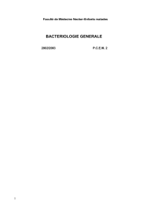 bacteriologie generale