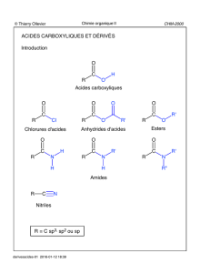 Acides carboxyliques et dérivés