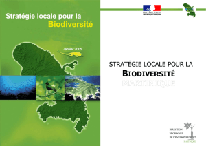 La Stratégie Martiniquaise pour la Biodiversité