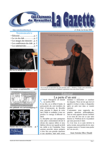 Gazette n°24 - Club d`Astronomie de Breuillet