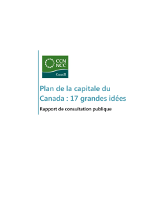 Plan de la capitale du Canada : 17 grandes idées
