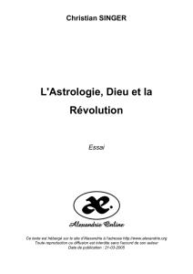 L`Astrologie, Dieu et la Révolution