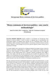 "Biens communs et Services publics : une courte méthodologie"