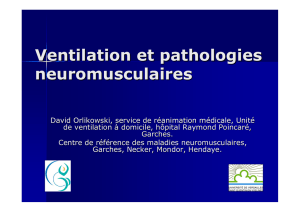 Ventilation et pathologies neuromusculaires