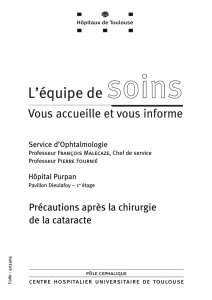 L`équipe de soins - (CHU) de Toulouse
