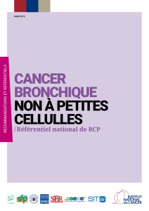 Cancer bronchique non à petites cellules