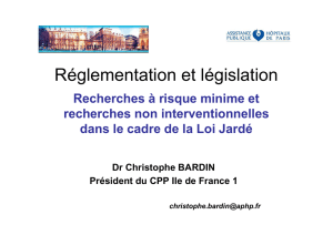 Recherches à risques minimes - Recherche Clinique Paris Centre