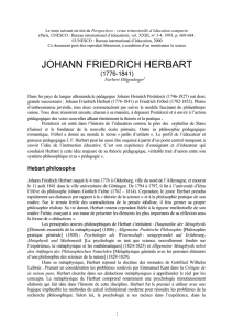 Johann Friedrich Herbart - International Bureau of Education
