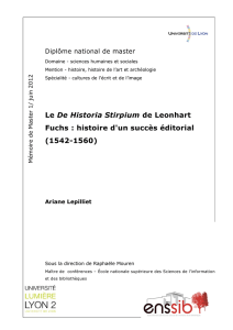 Le De Historia Stirpium de Leonhart Fuchs