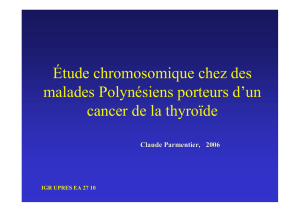 Contribution Pr Claude Parmentier, présentation PowerPoint