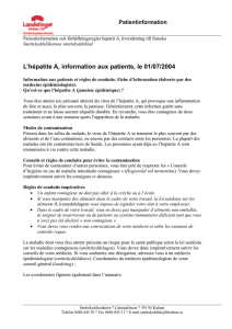 Patientinformation och förhållningsregler hepatit A, översättning till
