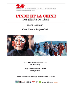 CHINE D`HIER ET D`AUJOURD`HUI - Festival International du Film d