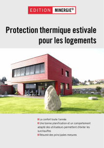 Protection thermique estivale pour les logements