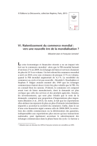 Ralentissement du commerce mondial : vers une nouvelle