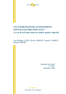 Stabilisateurs automatiques - Direction Générale du Trésor