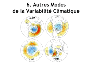 6. Autres Modes de la Variabilité Climatique