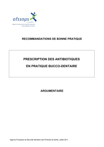 Prescription des antibiotiques en pratique bucco-dentaire