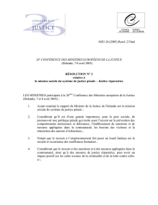 MJU-26 (2005) Resol. 2 Final 26e CONFÉRENCE DES MINISTRES