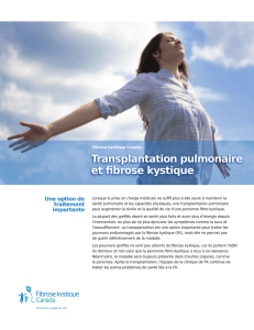 Transplantation pulmonaire et fibrose kystique