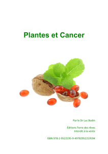 Livret - Les plantes et le cancer