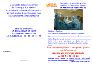 chirurgie viscérale - Clinique Sud Vendée