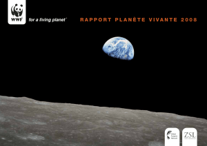 rapport planète vivante 2008