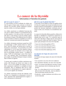 Le cancer de la thyroïde - Éducation des patients du CUSM