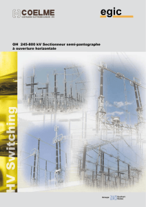 OH 245-800 kV Sectionneur semi-pantographe à - coelme-egic