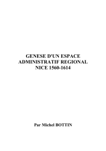 genese d`un espace administratif regional nice 1560-1614