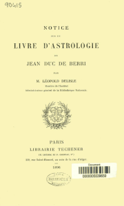 Notice sur un livre d`astrologie de Jean, duc de Berri
