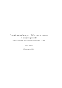 Compléments d`analyse : Théorie de la mesure et - IMJ-PRG