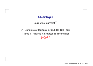 Statistique - Jean-Yves Tourneret