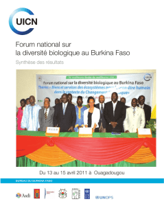 Forum national sur la diversité biologique au Burkina Faso