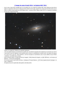 août 2014 : la Galaxie NGC 7814