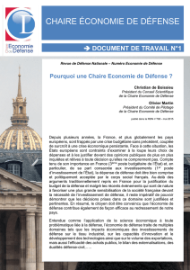 Christian de Boissieu - Chaire Économie de Défense