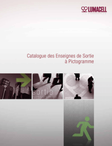 Catalogue des Enseignes de Sortie à Pictogramme (voir le PDF)
