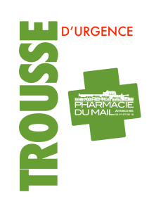 La trousse d`Urgence - Pharmacie du Mail Amboise Pharmacie du
