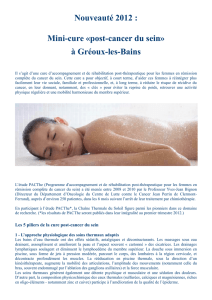 Cure Post Cancer-Greoux les Bains