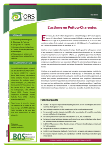L`asthme en Poitou-Charentes - ORS Poitou